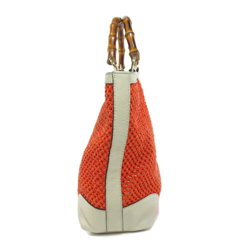 GUCCI 338965 Bamboo Handbag Leather Ladies - Picture 3 of 10